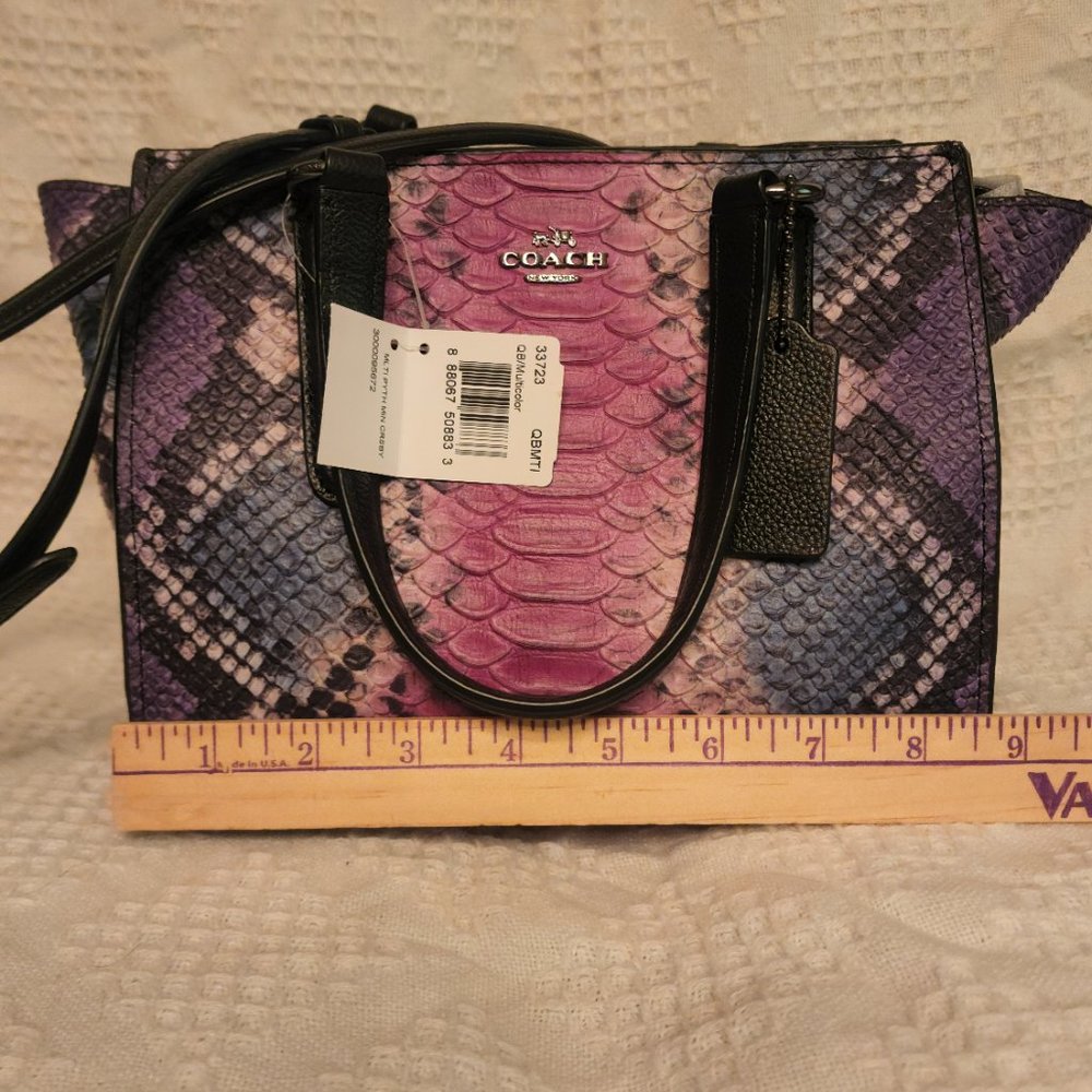 Coach Multicolor Snakeskin Women's Bag - Picture 11 of 15